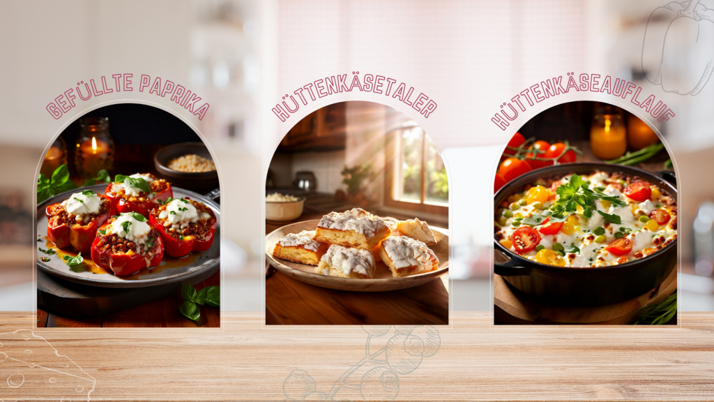 3 Herzhafte Hüttenkäse Rezepte schnell & lecker