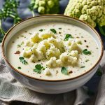 Cremige High Protein Blumenkohlsuppe
