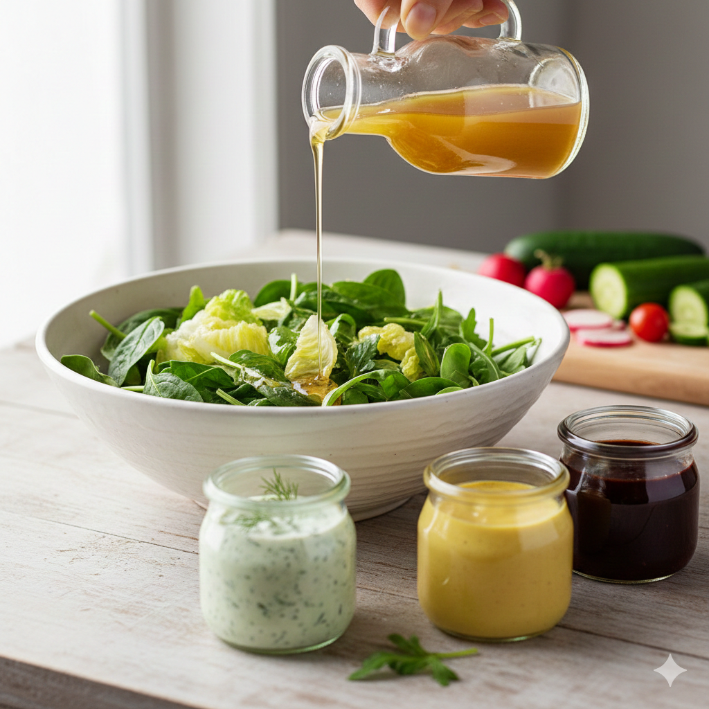 11 kalorienarme Salatdressings zum Abnehmen: Rezepte unter 50 kcal 73 Salatdressings