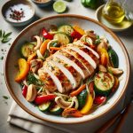 Gemüsepfanne mit Hähnchenbruststreifen