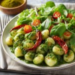Gnocchi Salat mit Pesto