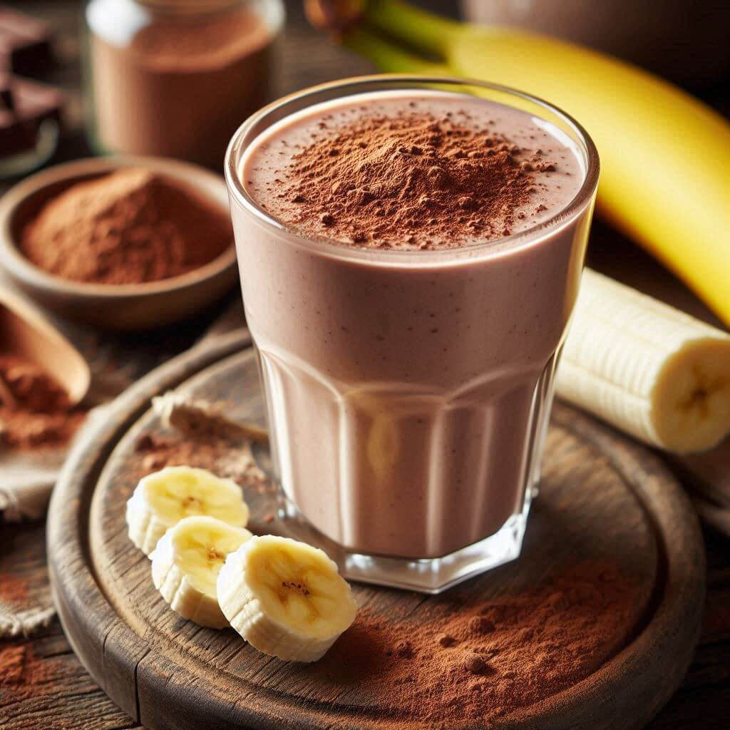 Schoko-Bananen Proteinshake