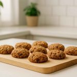 Zuckerfreie kekse mit datteln und haferflocken