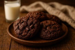 Gesunde Schokokekse zum Abnehmen (Kalorienarm & Saftig) 2 gesunde Schokokekse zum Abnehmen