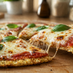Low-Carb Pizza mit Blumenkohlboden knusprig & nur 250 kcal 12 Pizza mit Blumenkohlboden