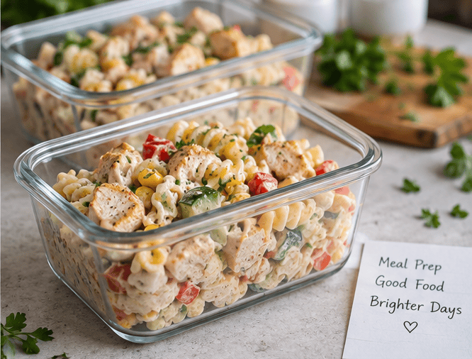 High Protein Nudelsalat