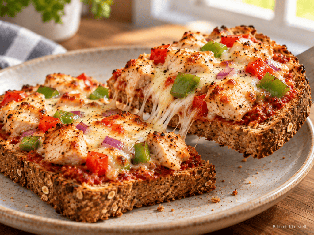 High Protein Pizza Toast