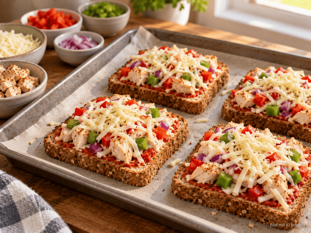High Protein Pizza Toast