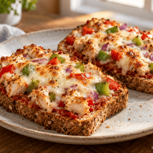High Protein Pizza Toast