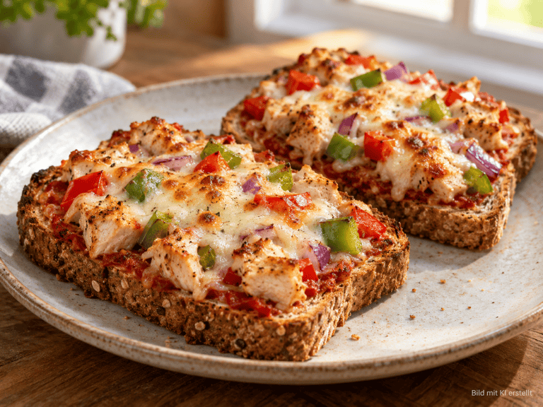 High Protein Pizza Toast