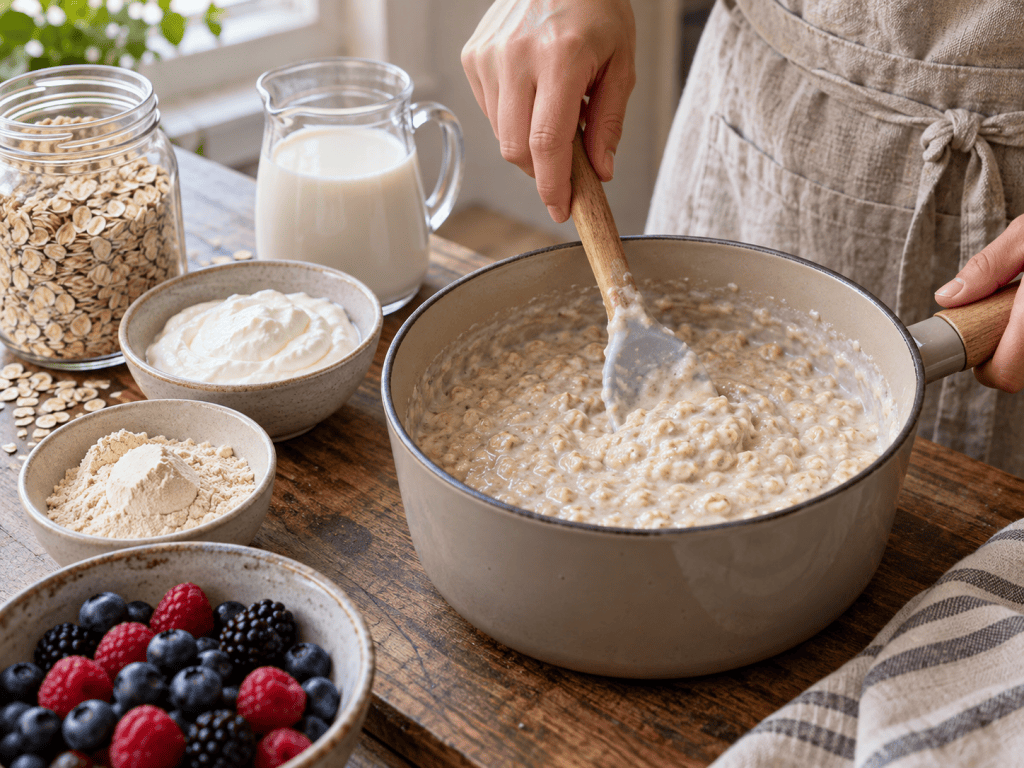 High Protein Porridge mein perfektes Frühstück