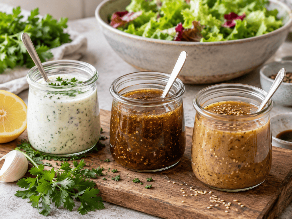 Kalorienarmes Salatdressing 3 schnelle Rezepte zum Selbermachen