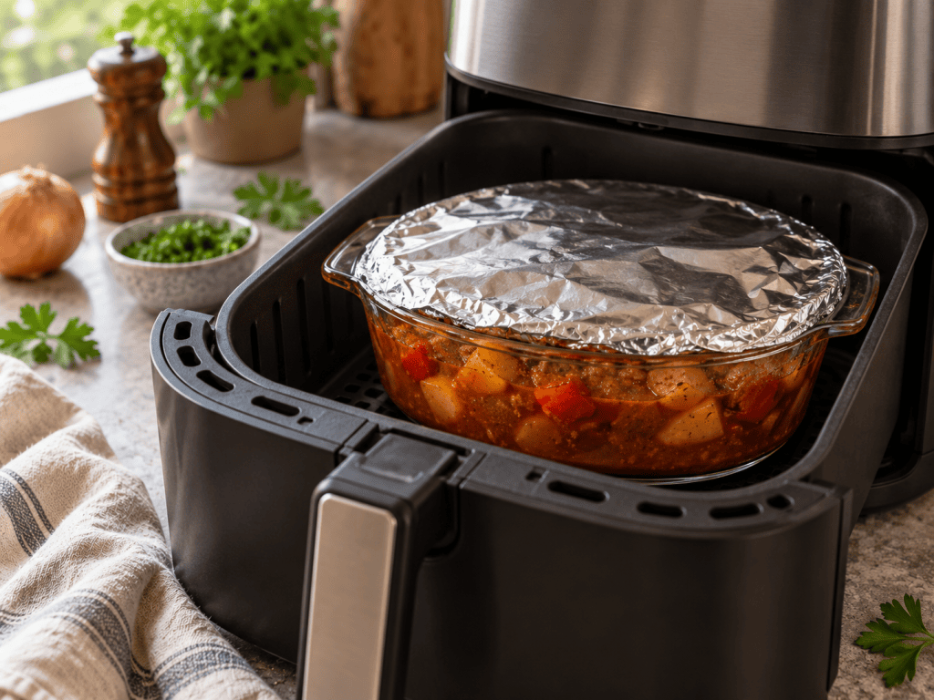 Paprika Gulasch mit Kartoffelwürfeln