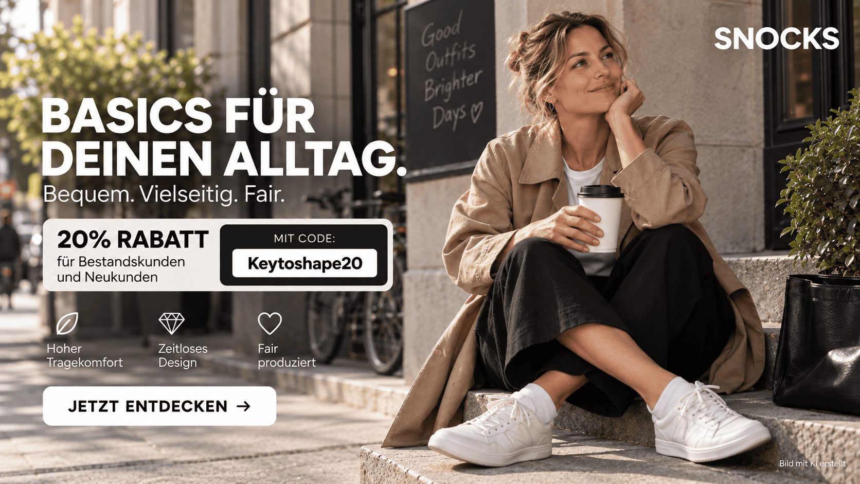SNOCKS - 20% Rabatt mit Code Keytoshape20