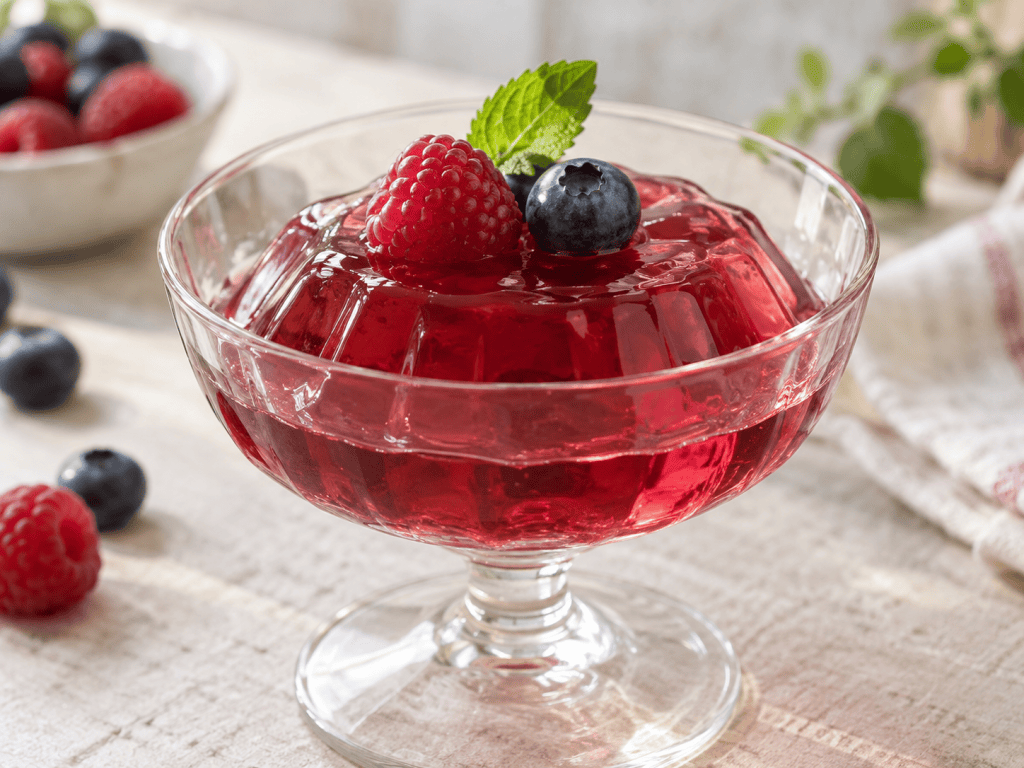 Selbst gemachte Zitronen Gelatinewürfel als kalorienarmer Snack in einer Dose