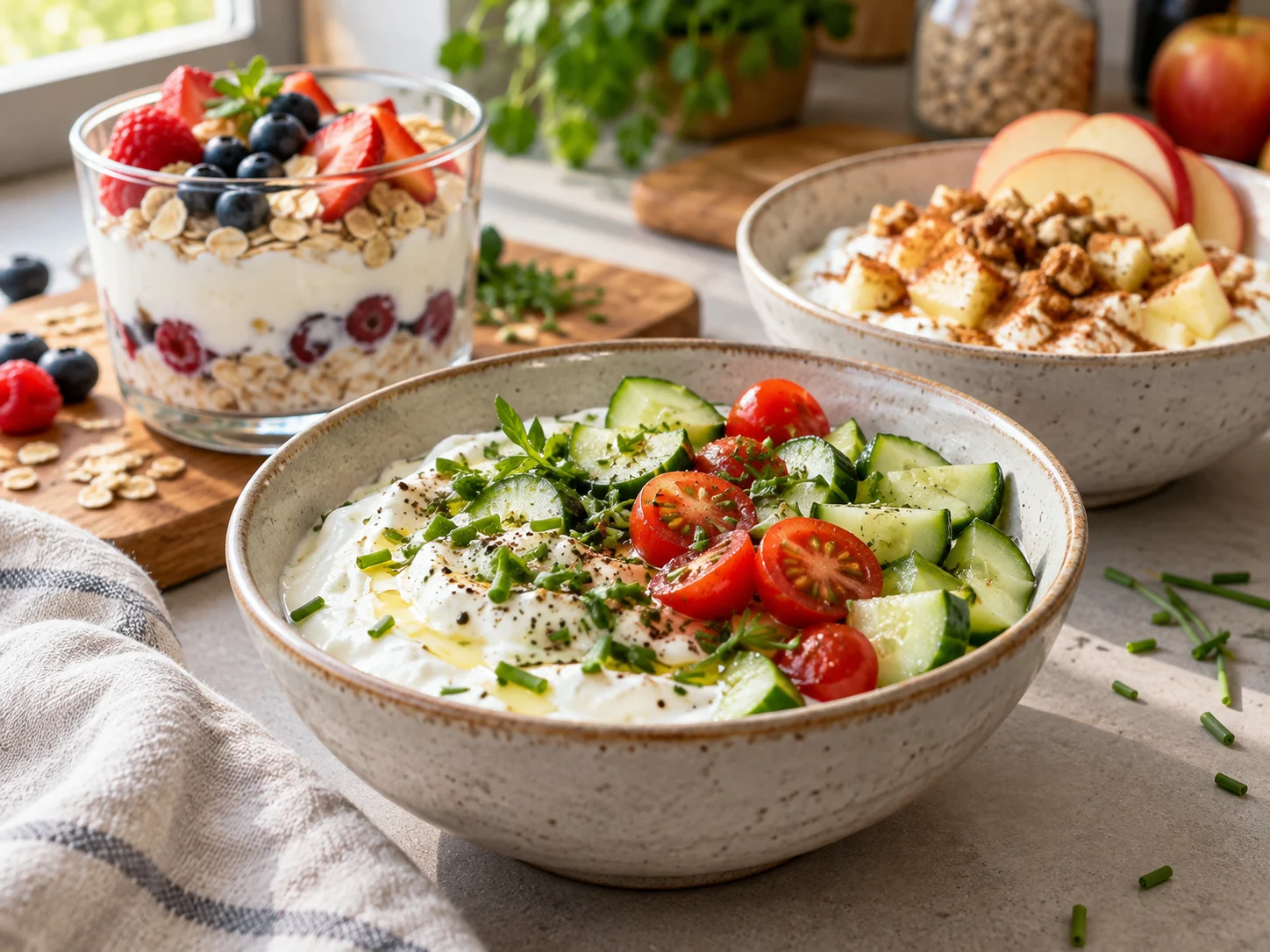 Skyr Rezepte zum Abnehmen, süße und herzhafte Mahlzeiten mit Skyr