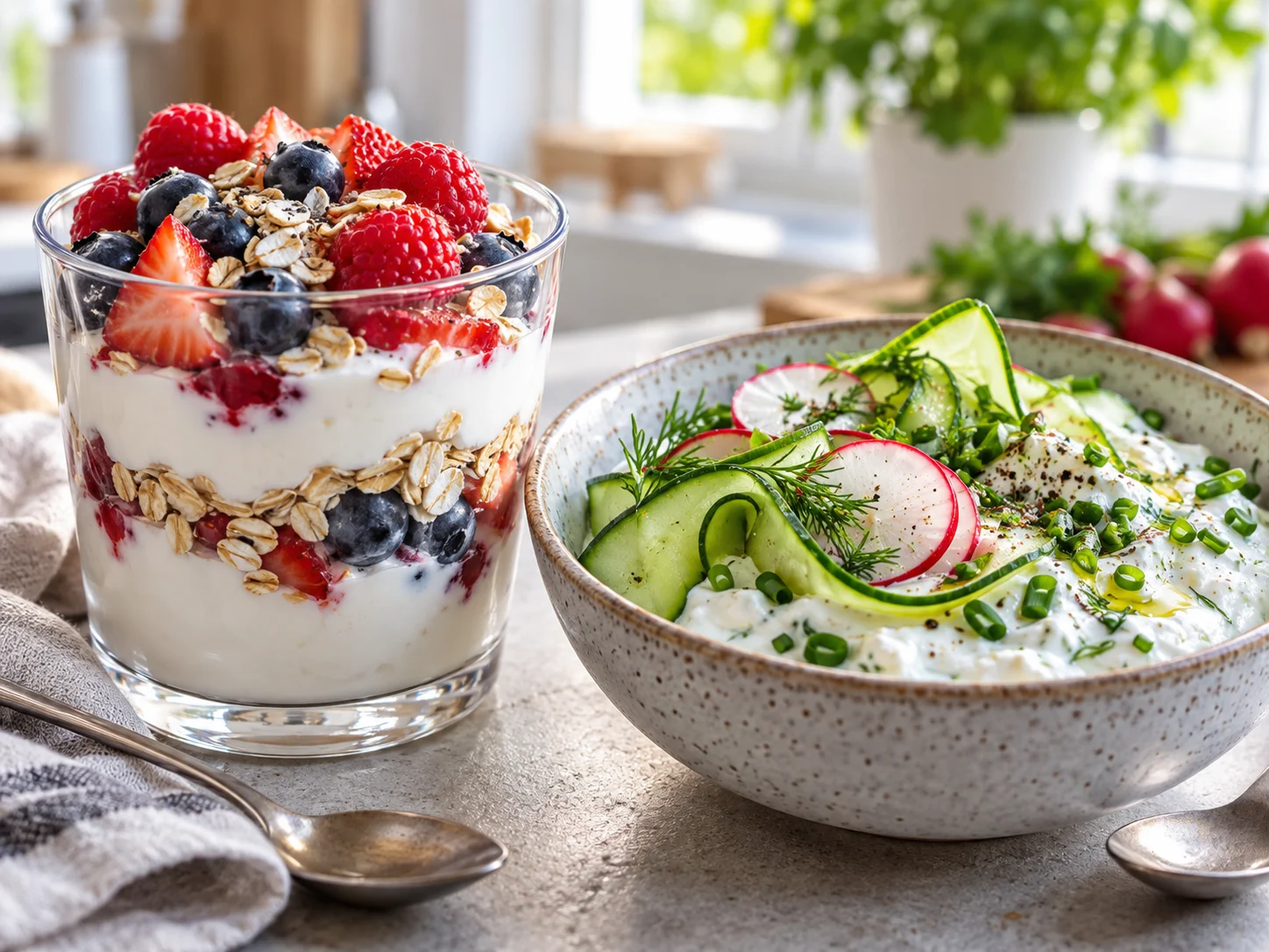 Skyr Rezepte zum Abnehmen, süße und herzhafte Mahlzeiten mit Skyr